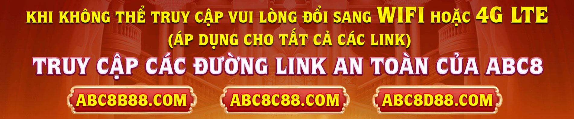 Truy cập đường link an toàn của abc8